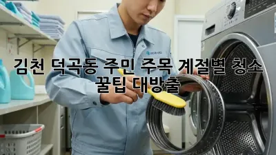 ✨ 김천 덕곡동 주민 주목! 계절별 청소 꿀팁 대방출 🏡